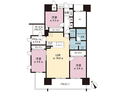 中古マンション 宇都宮市東宿郷６丁目 JR湘南新宿ライン (宇都宮逗子）宇都宮駅 3,440万円