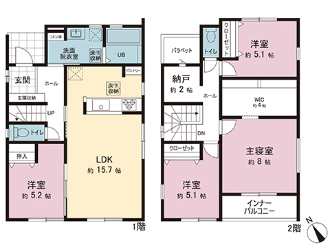 新築戸建 宇都宮市平松１丁目 宇都宮芳賀ライト線峰駅 3,998万円