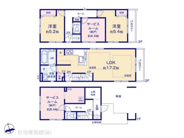 新築戸建 千葉県船橋市前原西１丁目564-5 JR総武本線津田沼駅 5,788万円