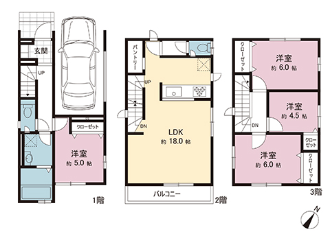新築戸建 横須賀市舟倉１丁目 京急久里浜線京急久里浜駅 3,680万円