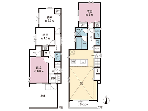新築戸建 横浜市栄区笠間４丁目 JR東海道本線(東京〜熱海)大船駅 5,380万円