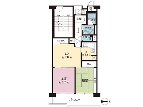 中古マンション 府中市押立町１丁目 京王線武蔵野台駅 2,325万円