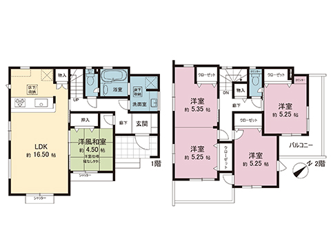 新築戸建 久喜市久喜東５丁目 JR東北本線 (宇都宮線）久喜駅 4,590万円
