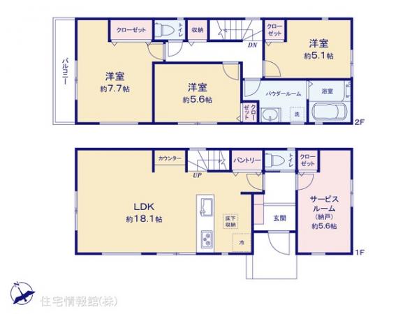 新築戸建 神奈川県川崎市麻生区片平３丁目27-5 小田急線柿生駅 5,180万円