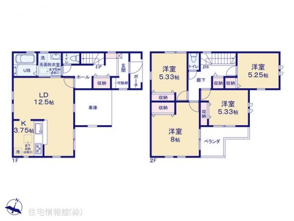 新築戸建 埼玉県富士見市渡戸１丁目 東武東上線ふじみ野駅 3,480万円