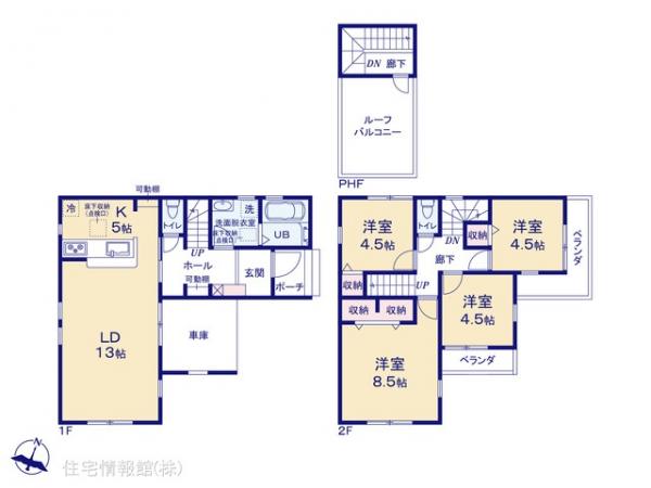 新築戸建 埼玉県富士見市渡戸１丁目 東武東上線ふじみ野駅 3,880万円