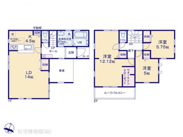 新築戸建 埼玉県富士見市渡戸１丁目 東武東上線ふじみ野駅 3,580万円