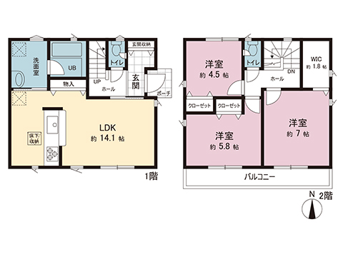 新築戸建 相模原市南区新戸 JR相模線相武台下駅 2,680万円