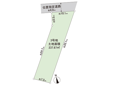 土地 宇都宮市鶴田町 JR日光線鶴田駅 1,798万円