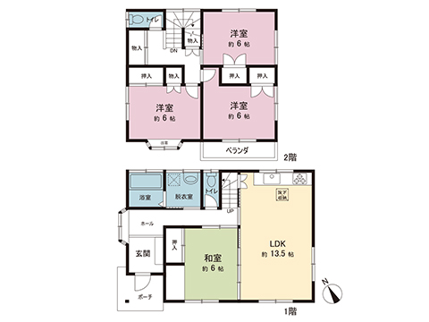 中古戸建 千葉市緑区誉田町２丁目 JR外房線誉田駅 2,080万円