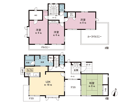 中古戸建 市原市ちはら台南５丁目 京成千原線ちはら台駅 2,380万円