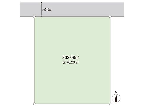 土地 宇都宮市砥上町 JR日光線鶴田駅 1,300万円