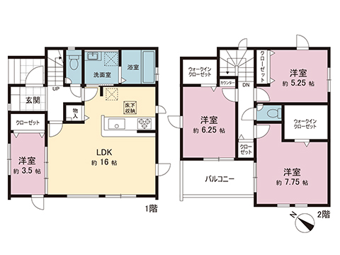 新築戸建 北足立郡伊奈町本町２丁目 埼玉新都市交通伊奈線志久駅 2,790万円