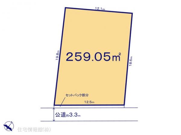 土地 千葉県野田市上花輪1489-27 東武野田線野田市駅 2,100万円