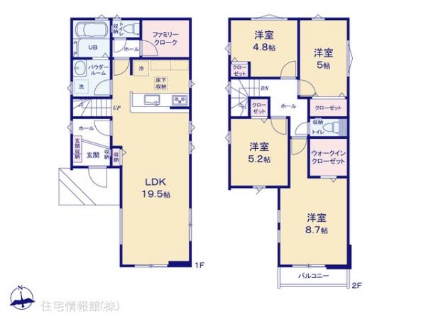 新築戸建 神奈川県茅ヶ崎市若松町6456-2 JR東海道本線(東京〜熱海)茅ヶ崎駅 5,499万円