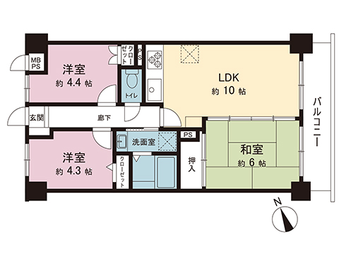 中古マンション 相模原市中央区矢部３丁目 JR横浜線矢部駅 1,980万円