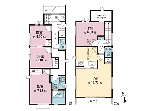 新築戸建 横浜市瀬谷区宮沢２丁目 相鉄本線三ツ境駅 4,380万円