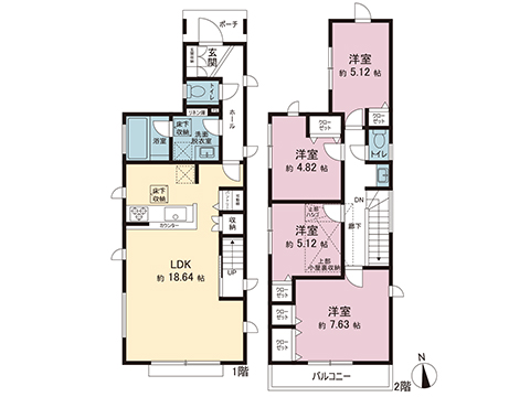 新築戸建 神奈川県横浜市瀬谷区宮沢２丁目 相鉄本線三ツ境駅 4,450万円