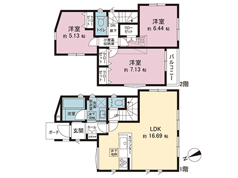 新築戸建 神奈川県高座郡寒川町中瀬 JR相模線寒川駅 3,220万円