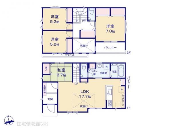 新築戸建 神奈川県相模原市中央区淵野辺本町３丁目30 JR横浜線淵野辺駅 4,380万円