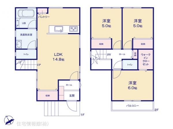 新築戸建 千葉県船橋市松が丘５丁目8-21 東葉高速鉄道船橋日大前駅 2,680万円
