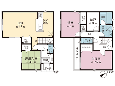 新築戸建 横須賀市佐野町６丁目 JR横須賀線衣笠駅 3,680万円
