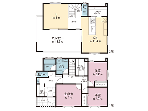 中古戸建 宇都宮市江曽島４丁目 東武宇都宮線江曽島駅 4,750万円