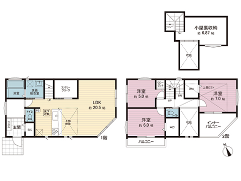 新築戸建 藤沢市鵠沼神明３丁目 JR東海道本線(東京〜熱海)藤沢駅 5,580万円