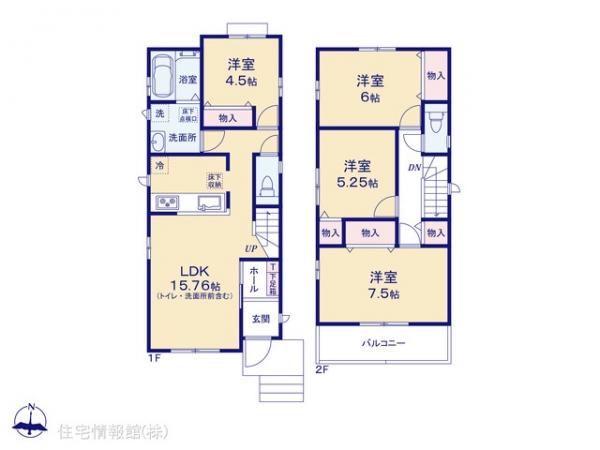 新築戸建 埼玉県新座市石神４丁目6 西武池袋線東久留米駅 3,690万円