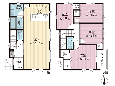 新築戸建 横浜市金沢区富岡西１丁目 京急本線京急富岡駅 5,480万円