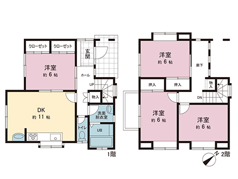 中古戸建 藤沢市白旗３丁目 小田急江ノ島線藤沢本町駅 3,280万円