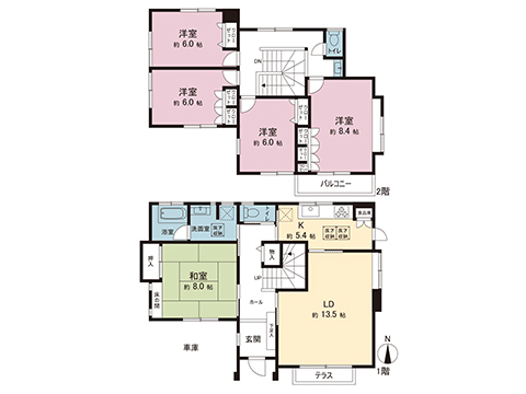 中古戸建 横浜市泉区緑園２丁目 相鉄いずみ野線緑園都市駅 5,680万円
