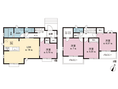 新築戸建 埼玉県蓮田市椿山１丁目 JR東北本線（宇都宮線）蓮田駅 4,490万円