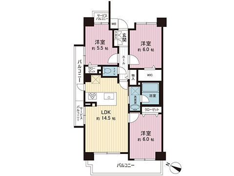 中古マンション 川口市青木４丁目 埼玉高速鉄道南鳩ケ谷駅 3,898万円