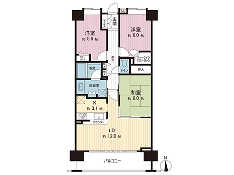 中古マンション 千葉市中央区宮崎町 JR京葉線蘇我駅 2,380万円