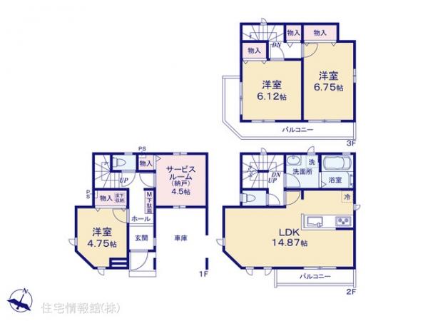 新築戸建 埼玉県さいたま市桜区西堀２丁目19-5 JR埼京線中浦和駅 4,890万円