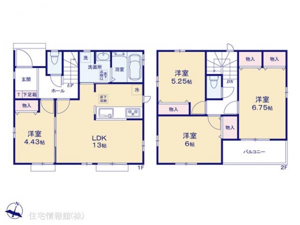 新築戸建 埼玉県新座市石神４丁目5 西武池袋線東久留米駅 3,390万円
