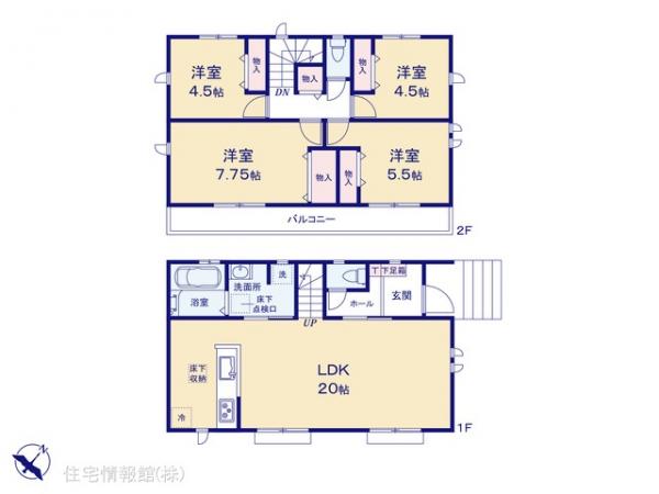 新築戸建 東京都八王子市寺田町43-1 京王高尾線めじろ台駅 4,190万円