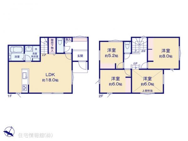 新築戸建 神奈川県海老名市下今泉４丁目4-21 JR相模線入谷駅 4,480万円