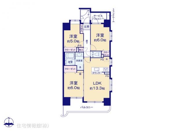 中古マンション 東京都江戸川区篠崎町３丁目3-7 都営新宿線篠崎駅 5,199万円
