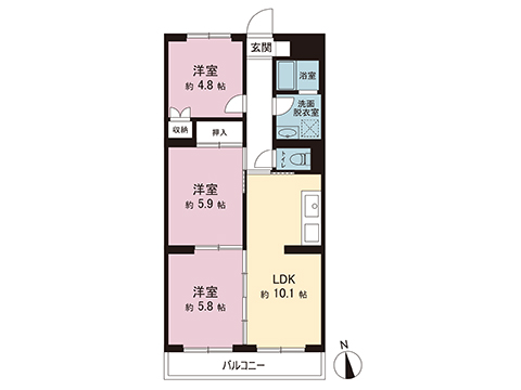 中古マンション 府中市西府町２丁目 JR南武線西府駅 2,499万円