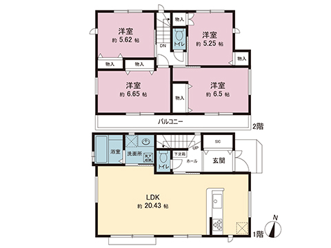 新築戸建 千葉市稲毛区園生町 千葉都市モノレール穴川駅 3,398万円