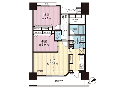 中古マンション 多摩市連光寺１丁目 京王線聖蹟桜ヶ丘駅 4,098万円