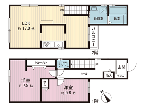 中古戸建 鶴ヶ島市大字下新田 東武東上線坂戸駅 1,980万円