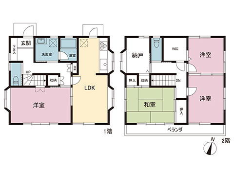 中古戸建 坂戸市にっさい花みず木３丁目 東武東上線北坂戸駅 2,280万円