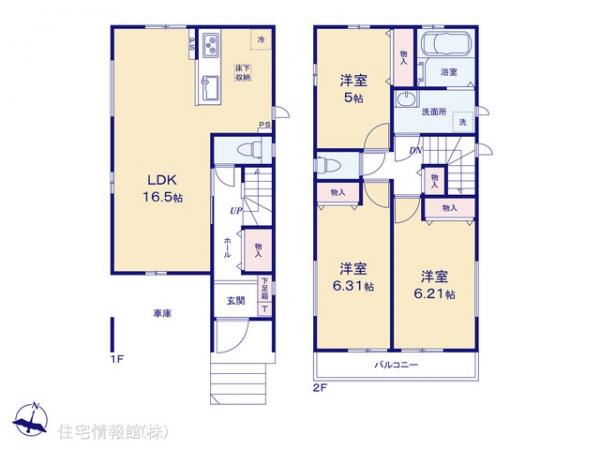 新築戸建 埼玉県ふじみ野市鶴ケ舞１丁目 東武東上線上福岡駅 3,690万円