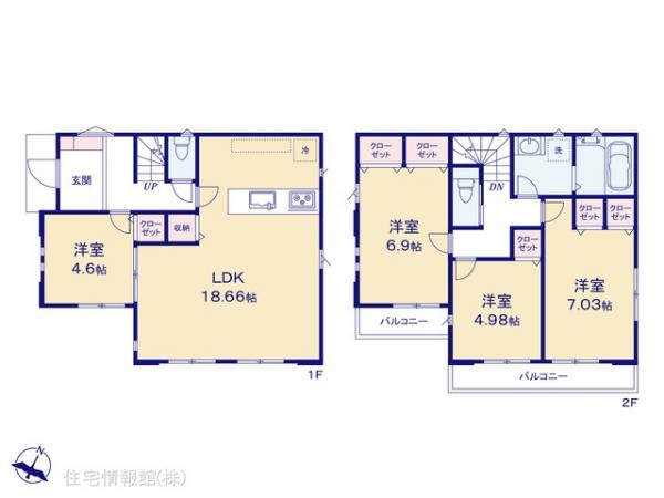 新築戸建 千葉県船橋市芝山５丁目5-6 東葉高速鉄道飯山満駅 4,280万円