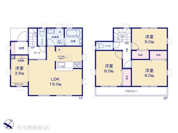 新築戸建 埼玉県春日部市藤塚448-6 東武伊勢崎線一ノ割駅 3,080万円