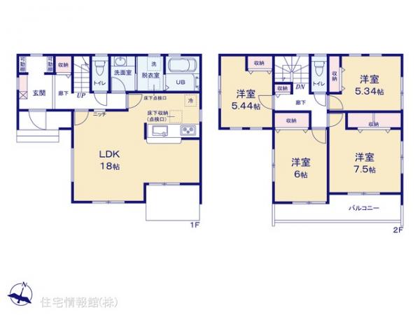 新築戸建 埼玉県川越市大字下広谷1074-5 東武東上線鶴ヶ島駅 3,990万円