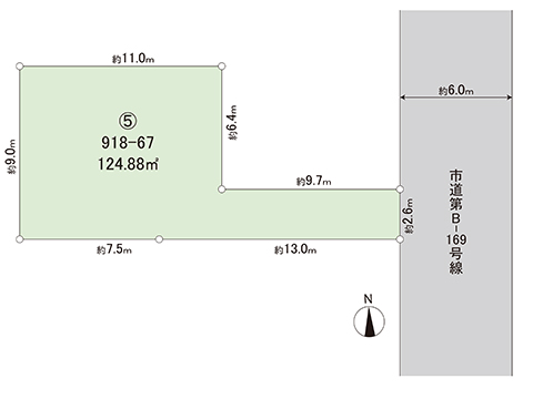 土地 小平市小川町１丁目 西武国分寺線鷹の台駅 3,450万円